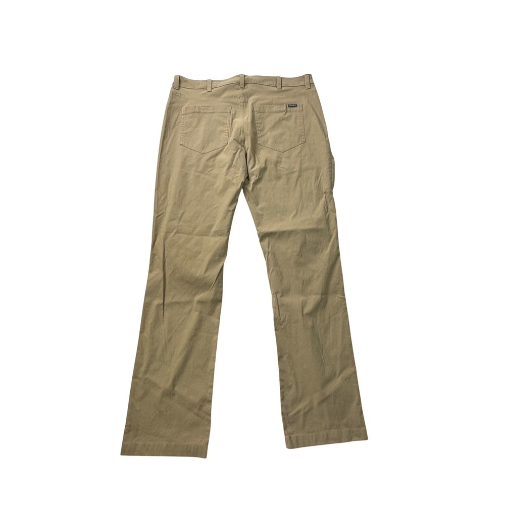 Eddie Bauer Tech Pant Stretch Straight Leg Hiking Outdoor Mens Tan 38x34